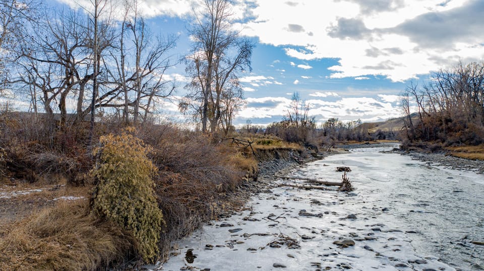 Great trout fishing right from the property! Fishing poles provided.