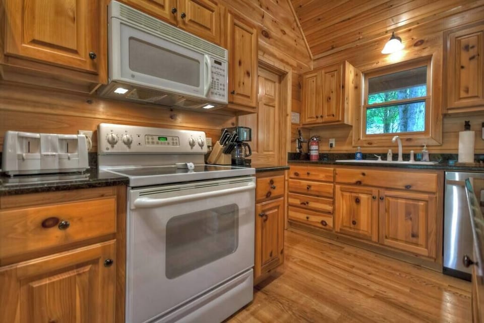 Fully stocked kitchen