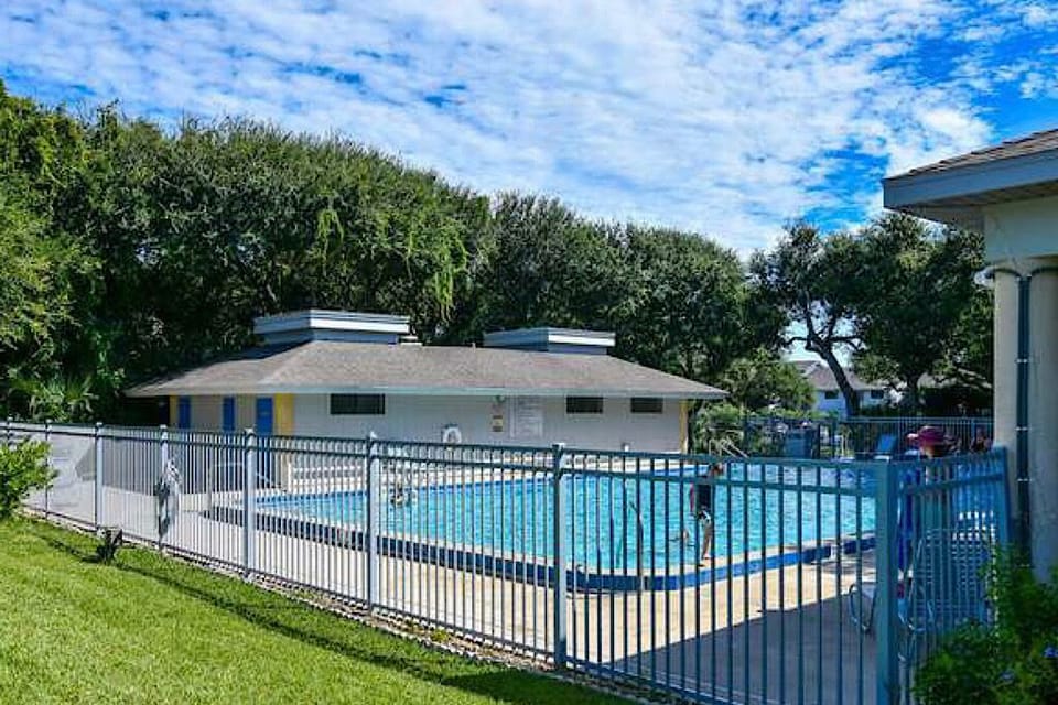 Gated community pool. 