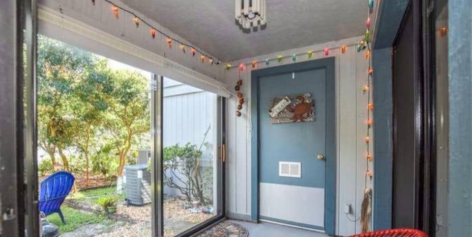 Enclosed patio. 