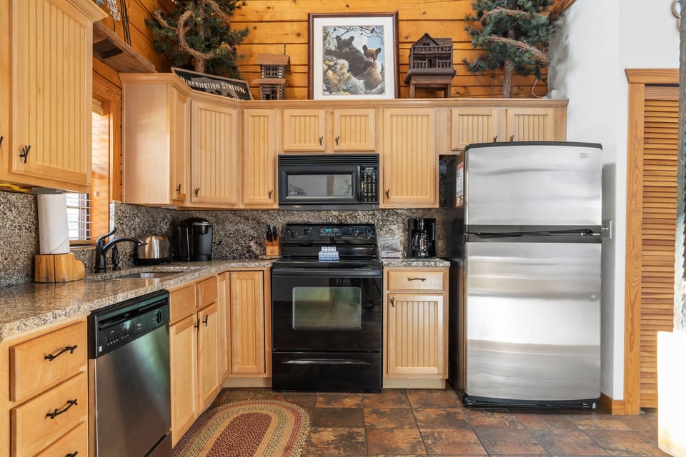 Cabin Two, Kitchen - Each Kitchen is Fully-Equipped with Major Appliances