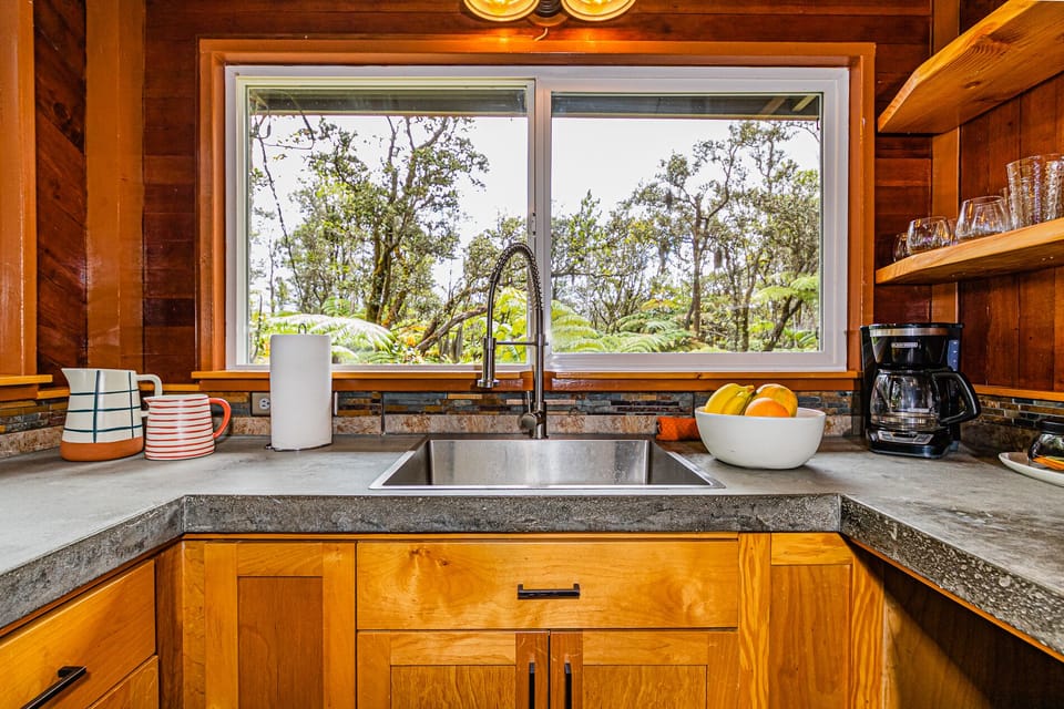 Kitchen with Concrete Counters