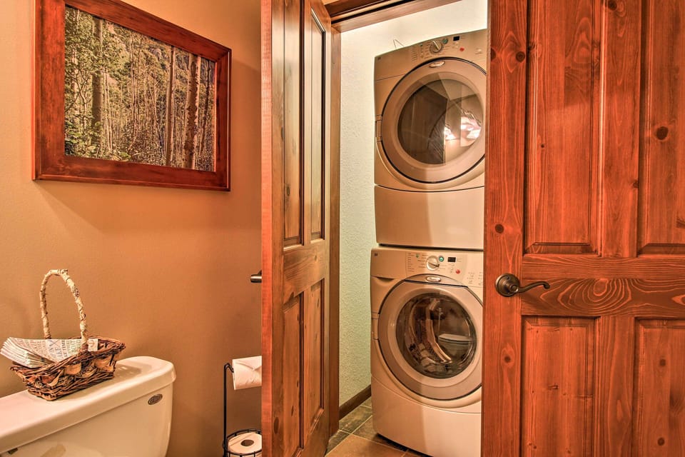 Guest Laundry in Powder Room