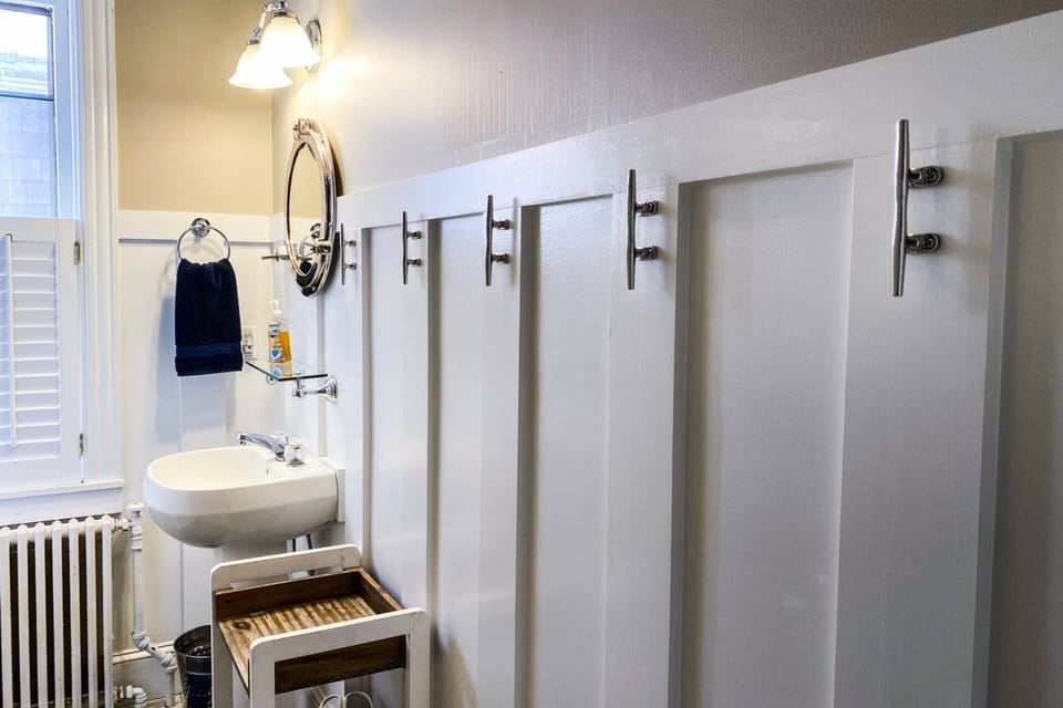 The full bath on the second floor
