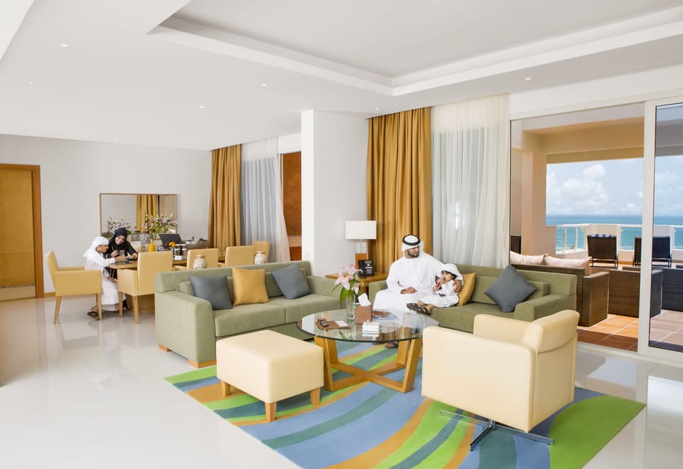 Two Bedroom Beach Villa | Minibar, in-room safe, desk, laptop workspace