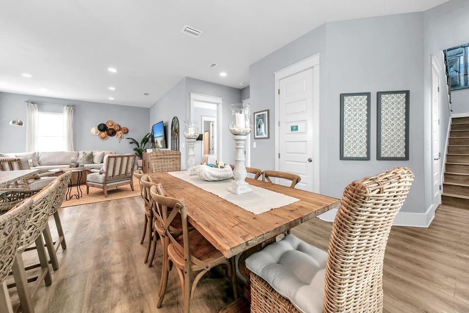 Dining to living room view