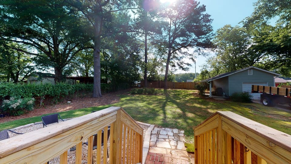 Back Yard View from Back Door