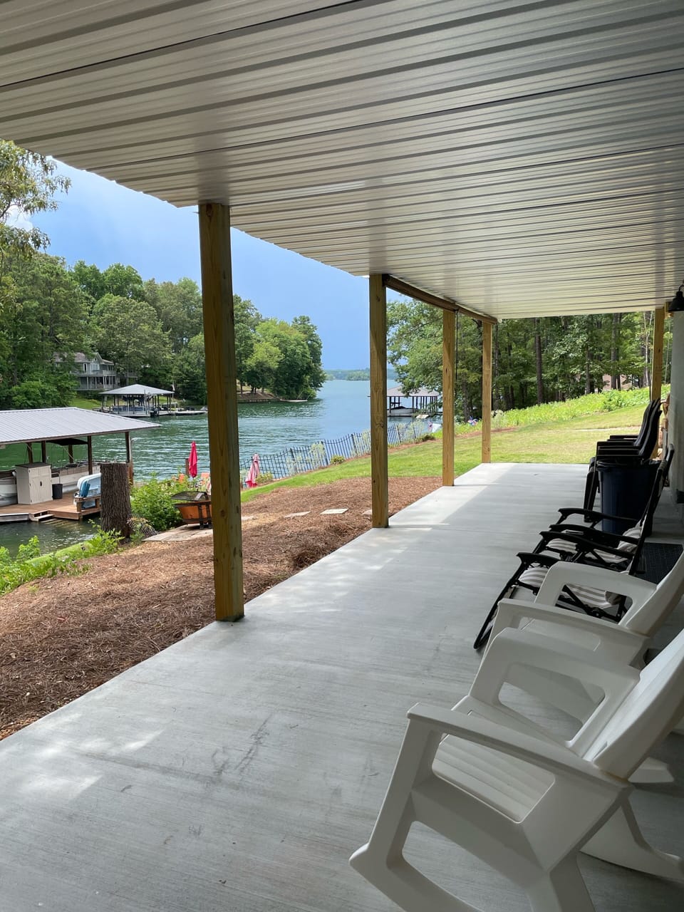 View of water from bottom deck