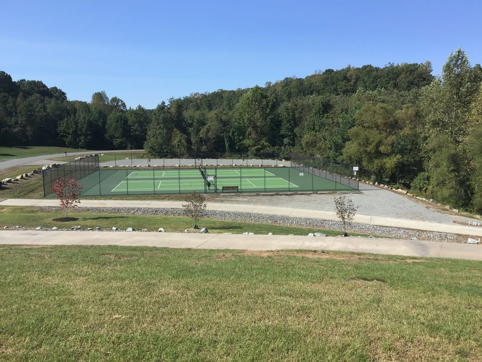 Community tennis courts