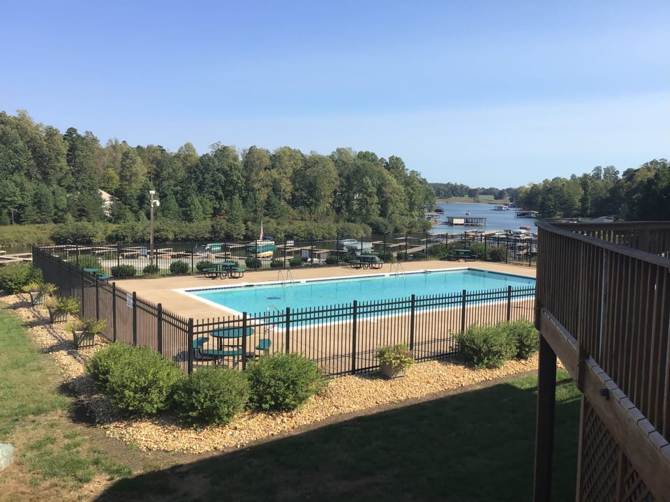 Comm.Pool access during summer seasonal.    Boat launch and docks all year round