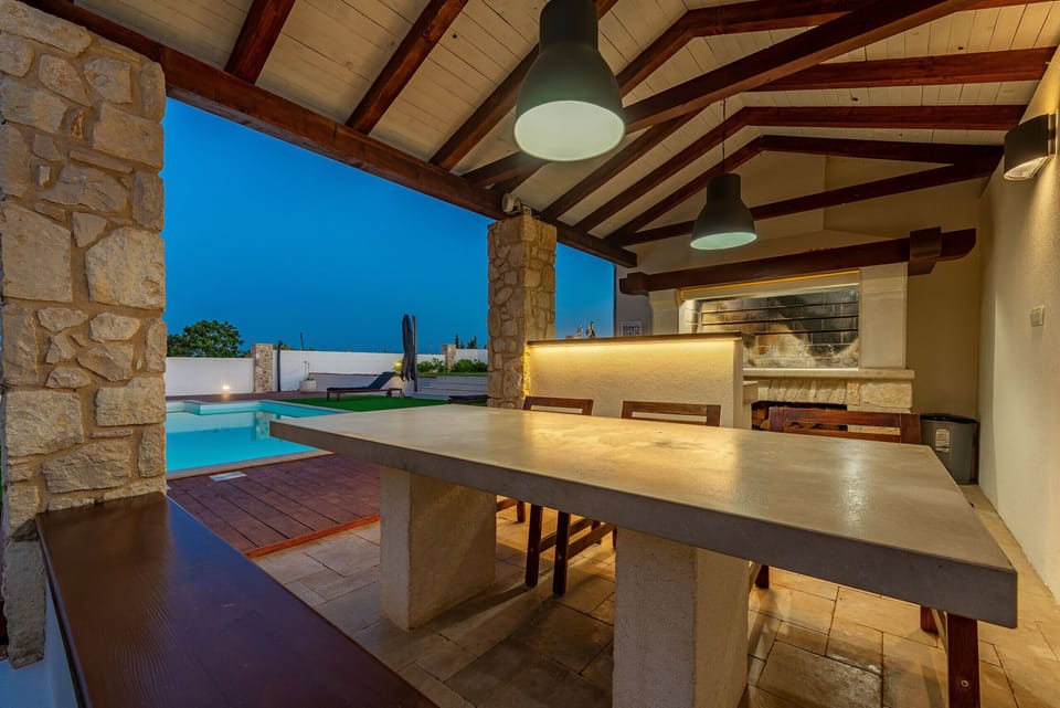 Villa, 3 Bedrooms, Private Pool, Pool View | Private kitchen | Coffee/tea maker, microwave, oven, dishwasher