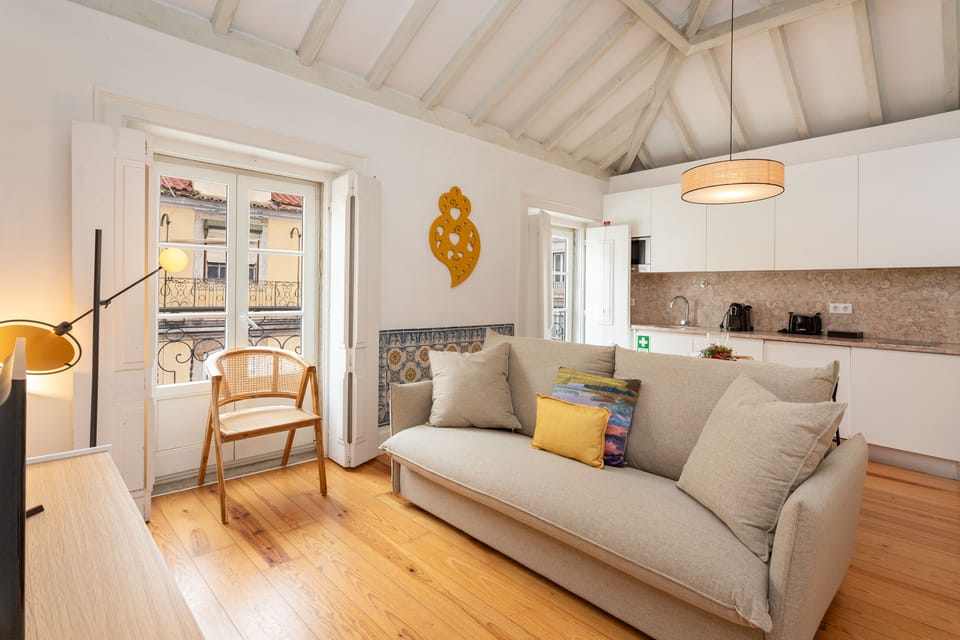 Standard Apartment, 1 Bedroom | Living area | 80-cm flat-screen TV with cable channels, LCD TV
