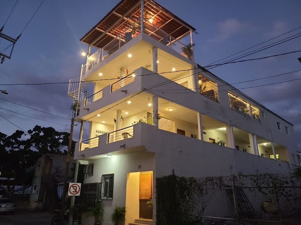 View of Suites de Mita building from the south.