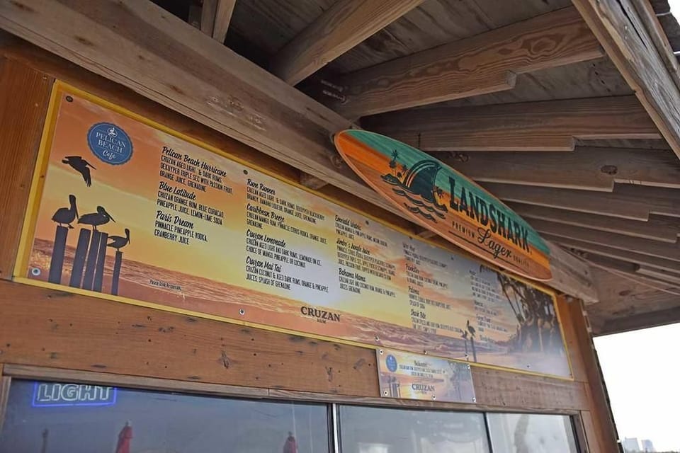 Great selection of beach drinks...