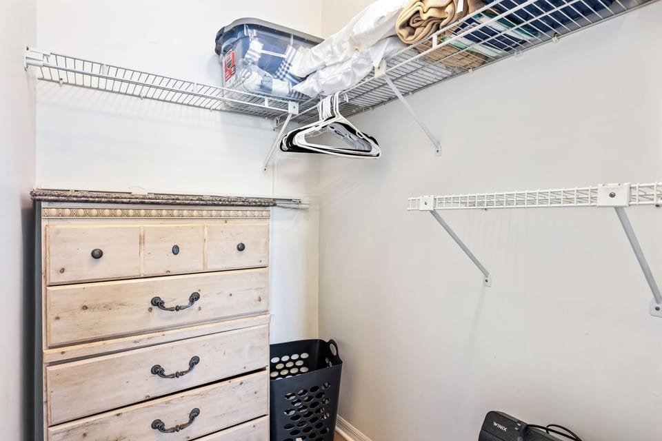 Closet for the guest bedroom.