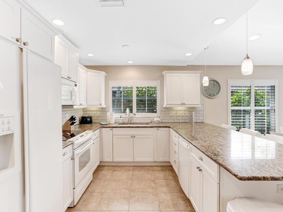 Fully stocked kitchen
