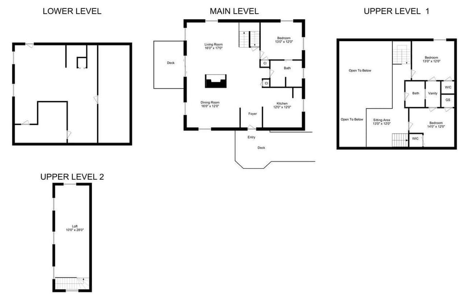 House, Multiple Beds (Viewmont Chalet) | Floor plan
