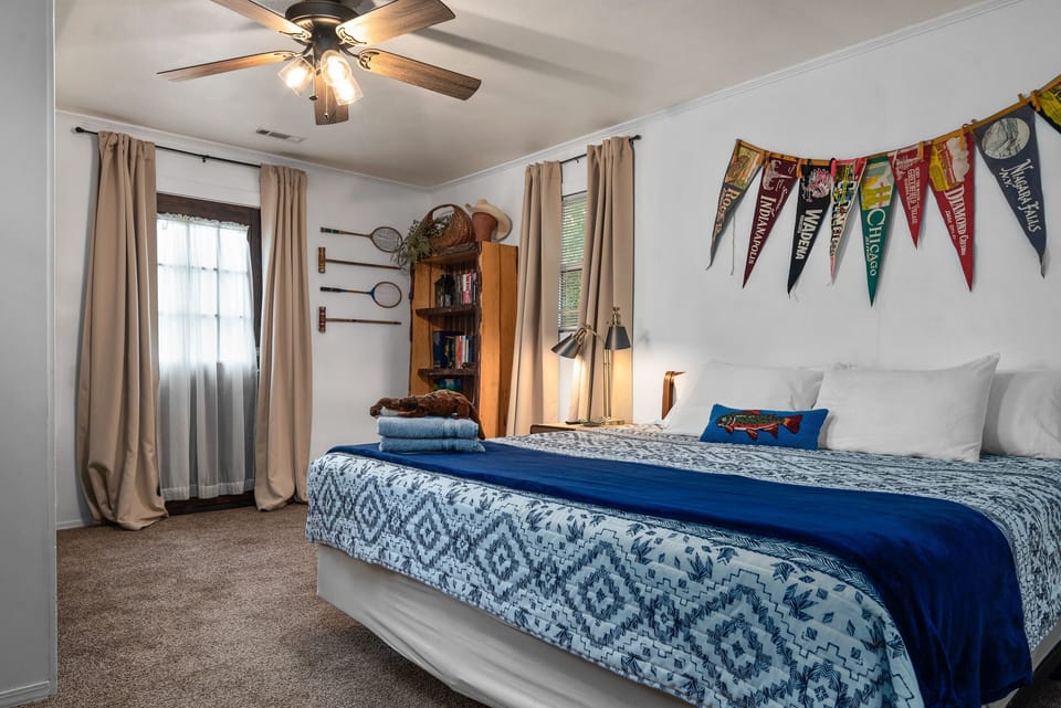 BEDROOM #1 • King mattress with loads of comfort.