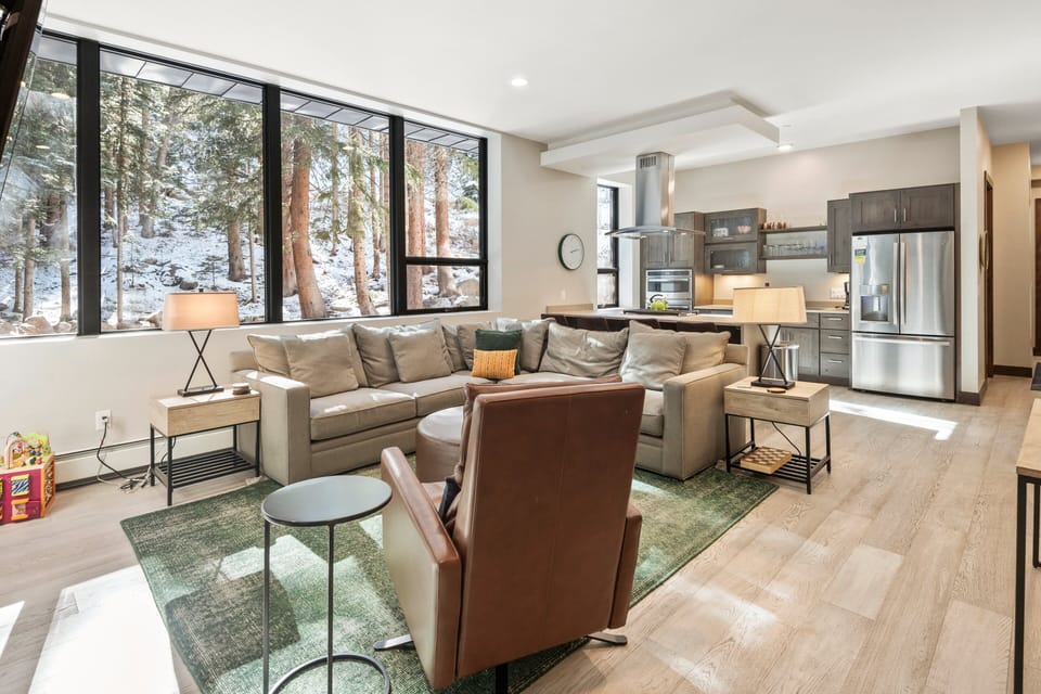expansive main living area with views
