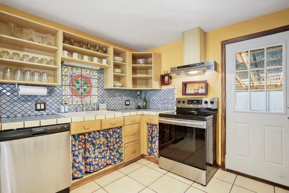 Full kitchen with all appliances and plenty stocked to entertain your group!