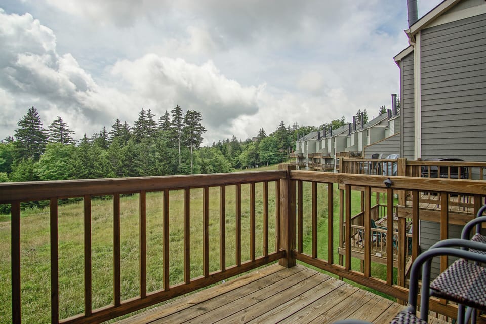 Private deck to enjoy the view