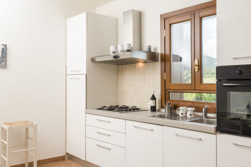 Apartment, 1 Bedroom (Mezzogiorno) | Private kitchen | Oven, stovetop, dishwasher, electric kettle