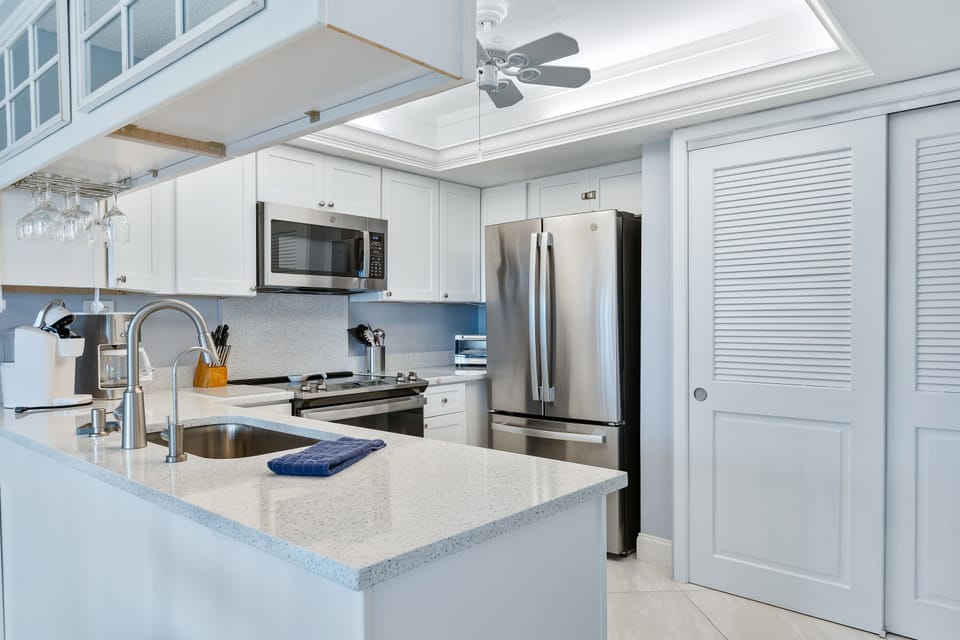 Stainless steel appliances.