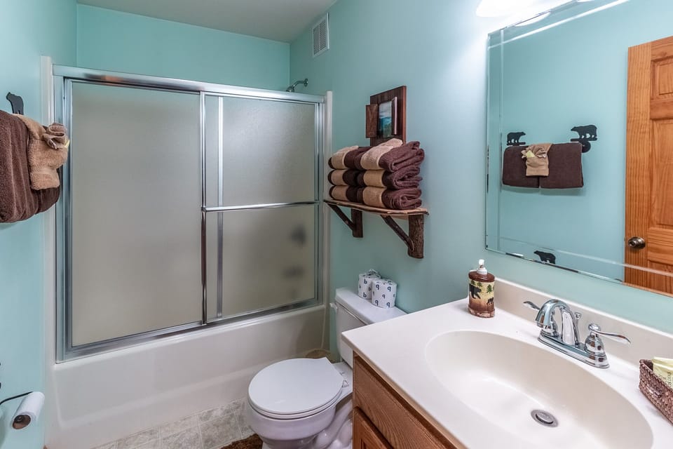 Bathroom- 2 - Full bathroom on main level with shower/tub combo
