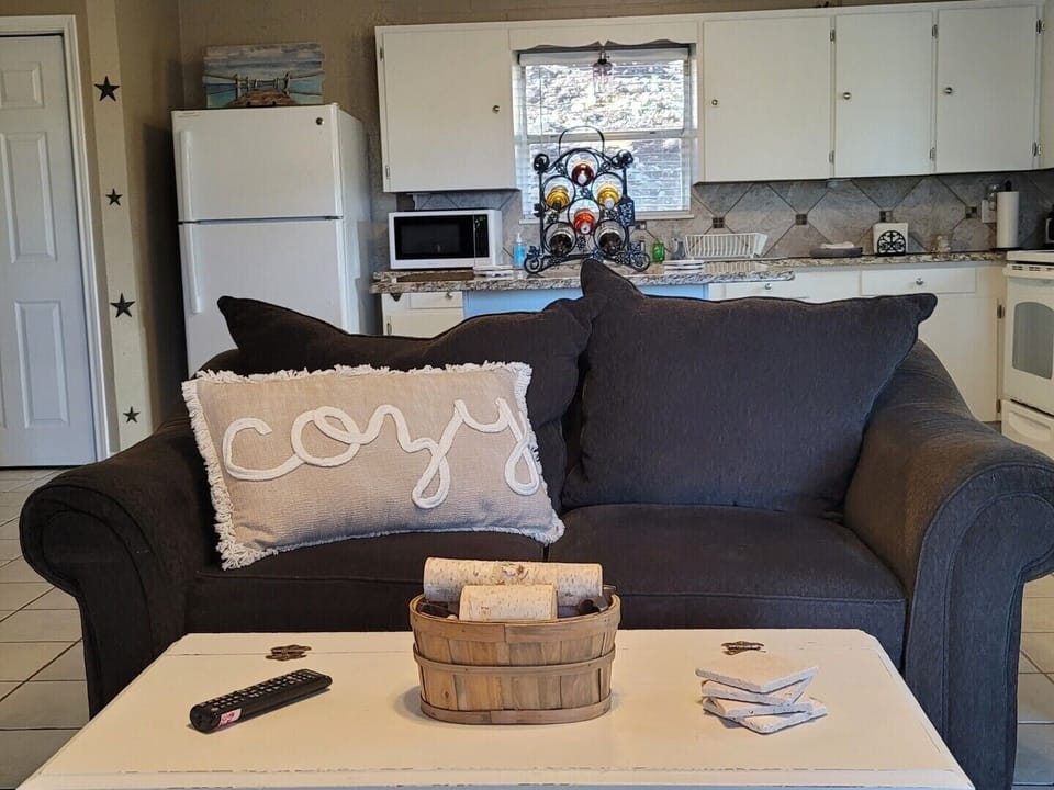 Living room with open area to the kitchen