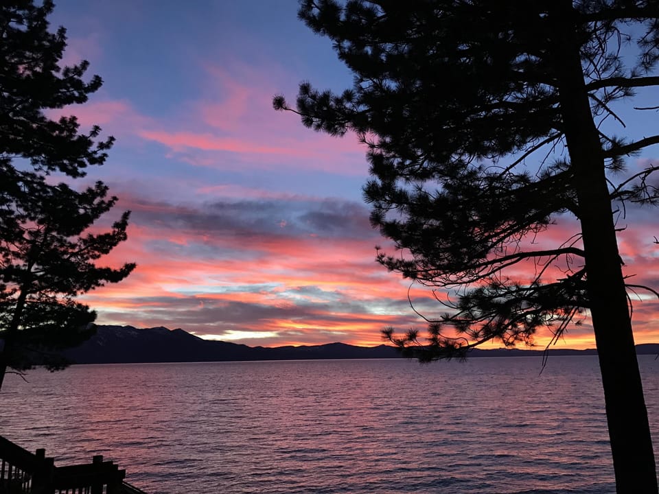 Watch Lake Tahoe’s breathtaking sunsets from your private patio and lawn.