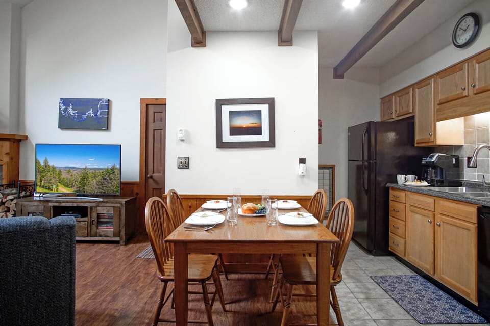 Dining area with seating for four