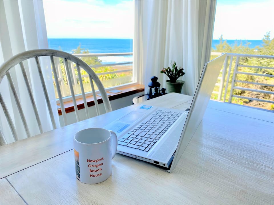 Your new office. High-speed Internet, coffee & a killer view... perfect!