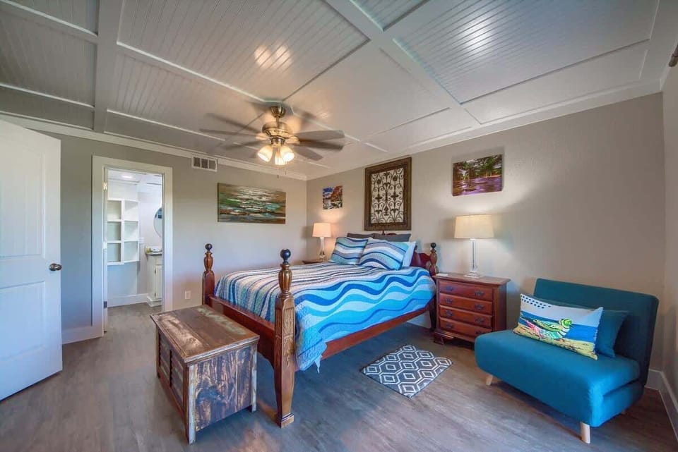 Twin Fold Out Chair in Master Bedroom. 