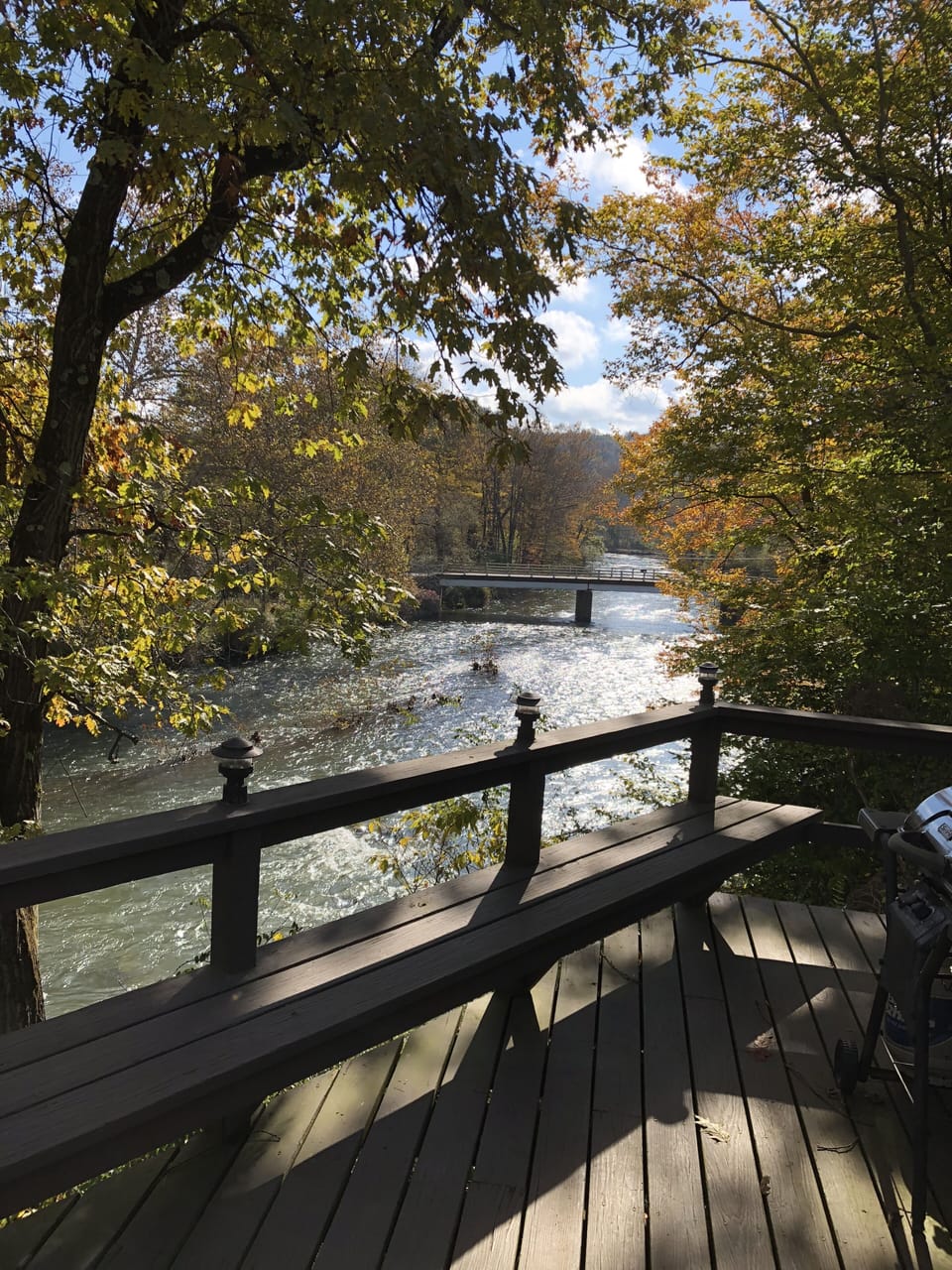 The view looking South towards Idlewild bridge. Enjoy the ripples on the water.