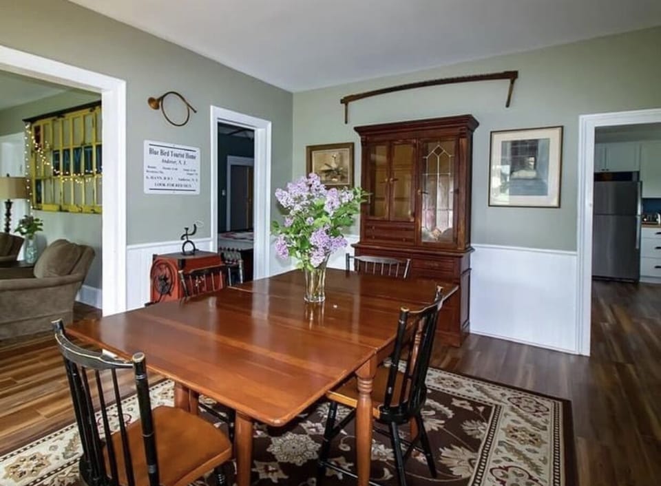 The dining room and living area are sure to be a favorite hangout