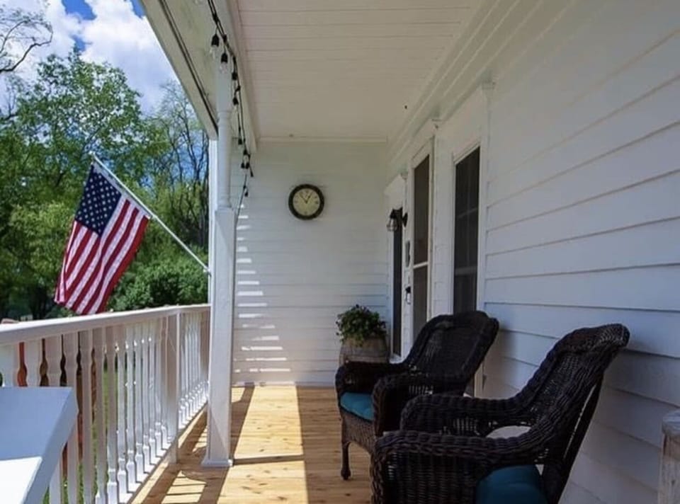 Front porch sitting and what a view it is! 