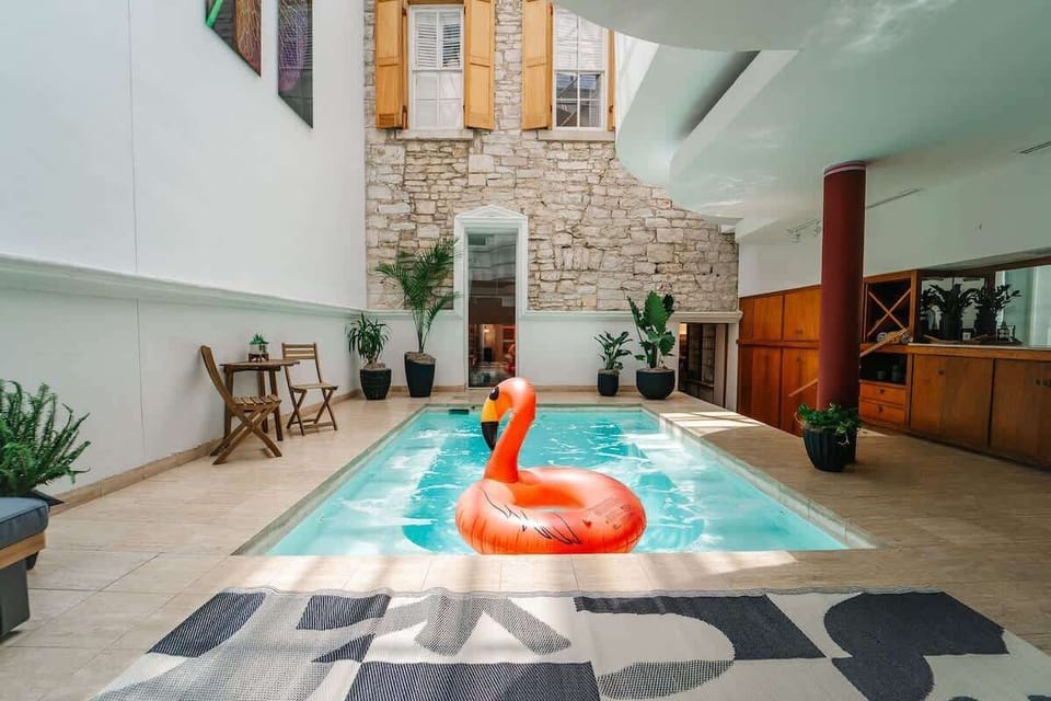 flawless side of the indoor pool