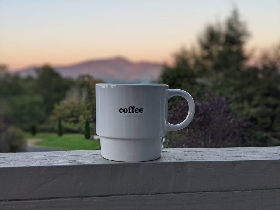 Sunrise Coffee from Main Floor Deck