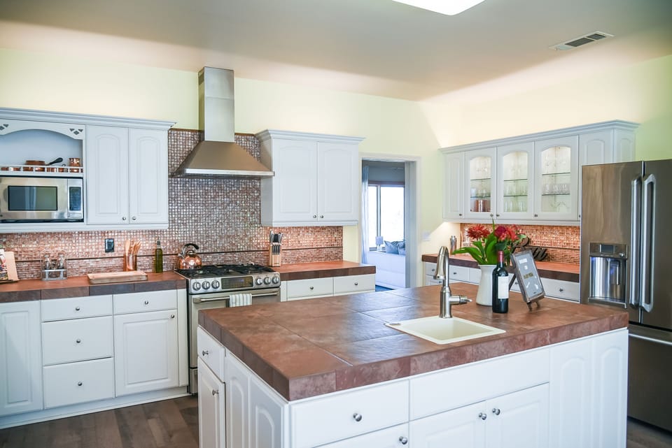 fully stocked kitchen