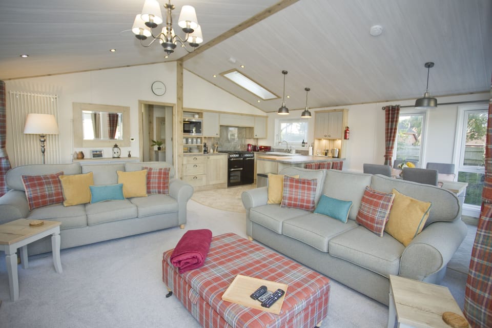 Cabin | Living area | Fireplace