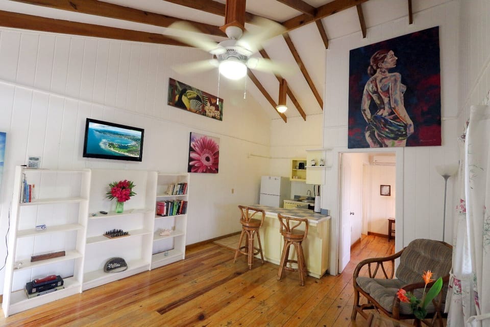 Upper Floor living to kitchen