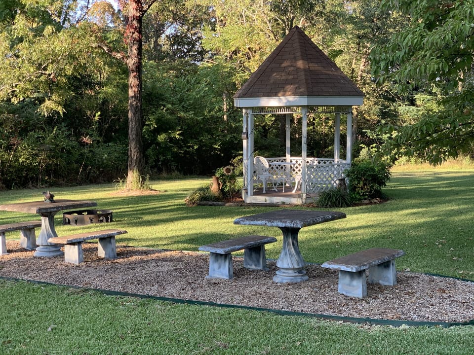 Gazebo and seating area

