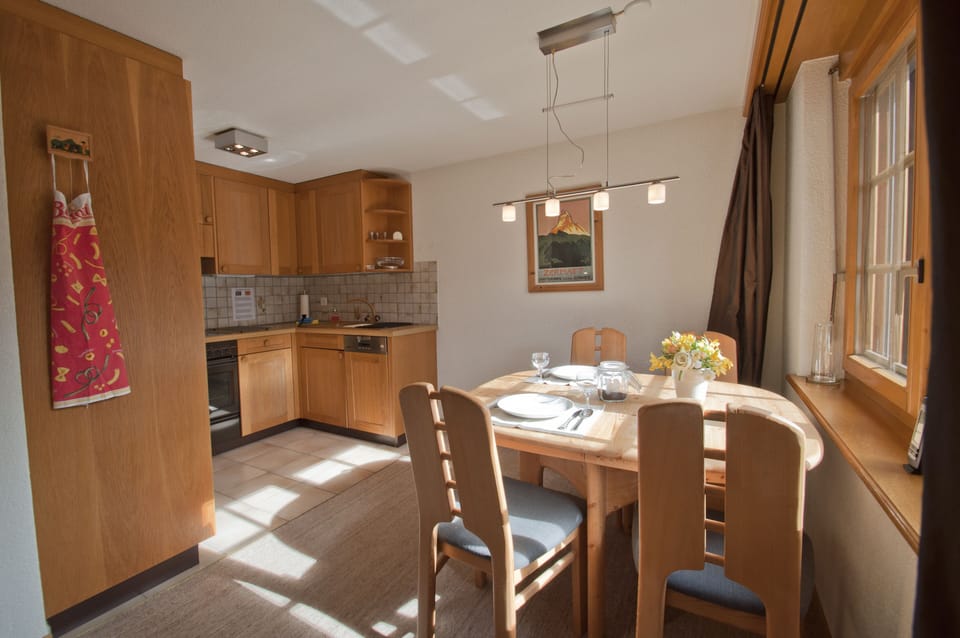 Apartment, 1 Bedroom, Non Smoking, Mountain View | Private kitchen | Fridge, microwave, oven, stovetop
