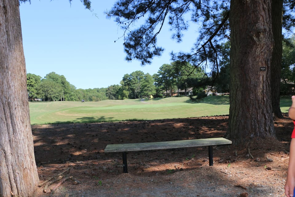 Multiple benches and walking trails throughout