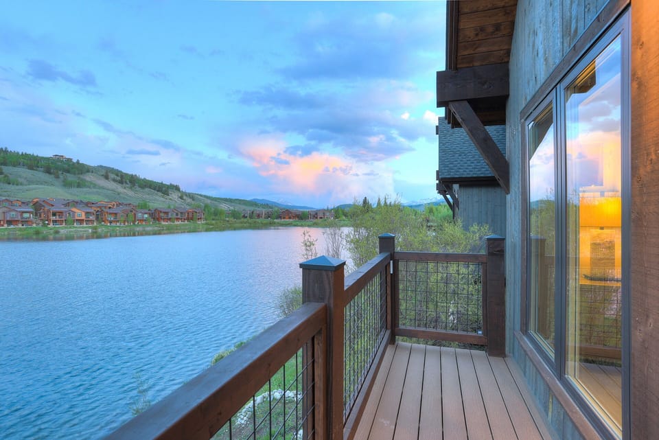 Summer view from upstairs balcony off of master suite.