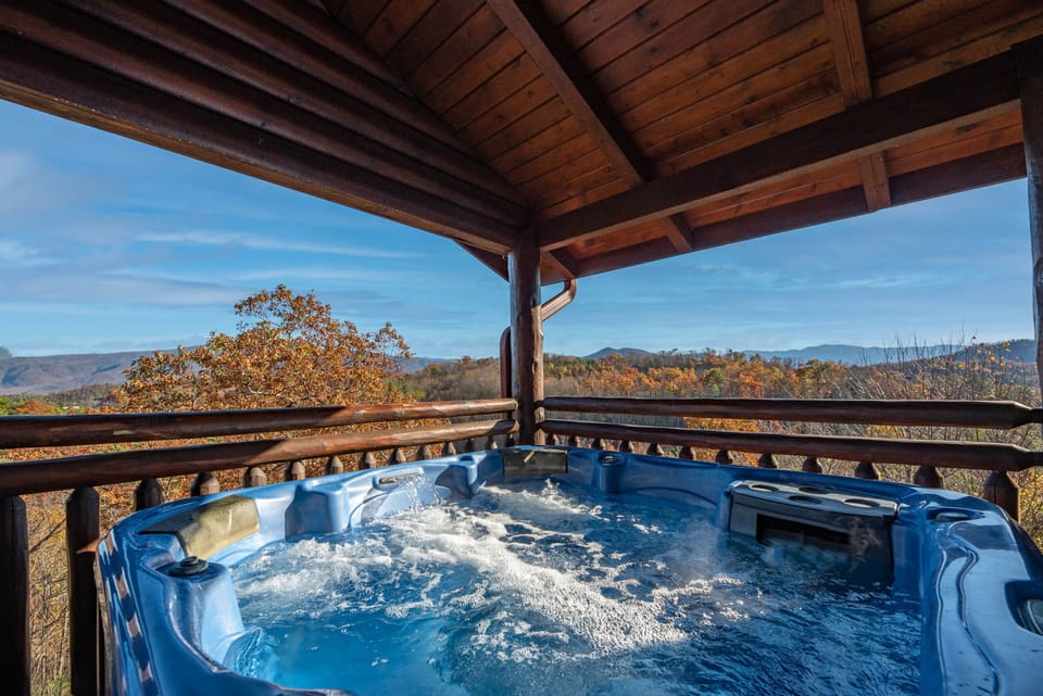 Hot tub on main level.  Drained, cleaned and sanitized after each guest stay.