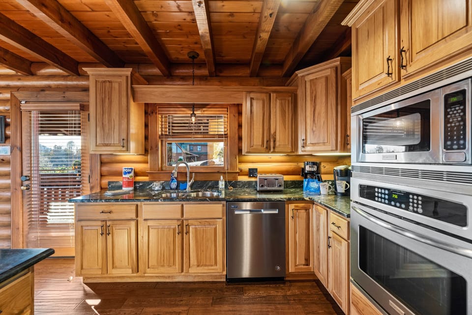 All stainless steel appliances.
