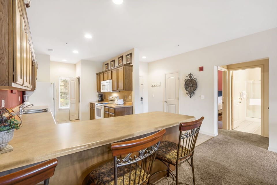 Full Kitchen with Extra Bar Seating