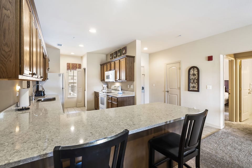Kitchen with Extra Bar Seating