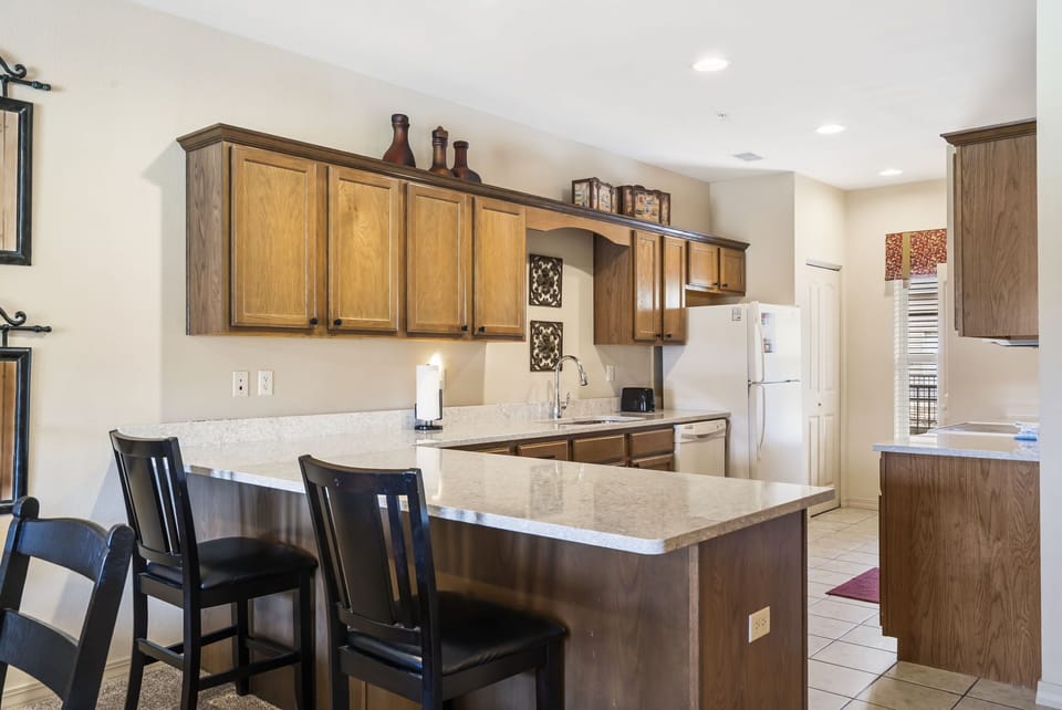 Kitchen with Extra Bar Seating